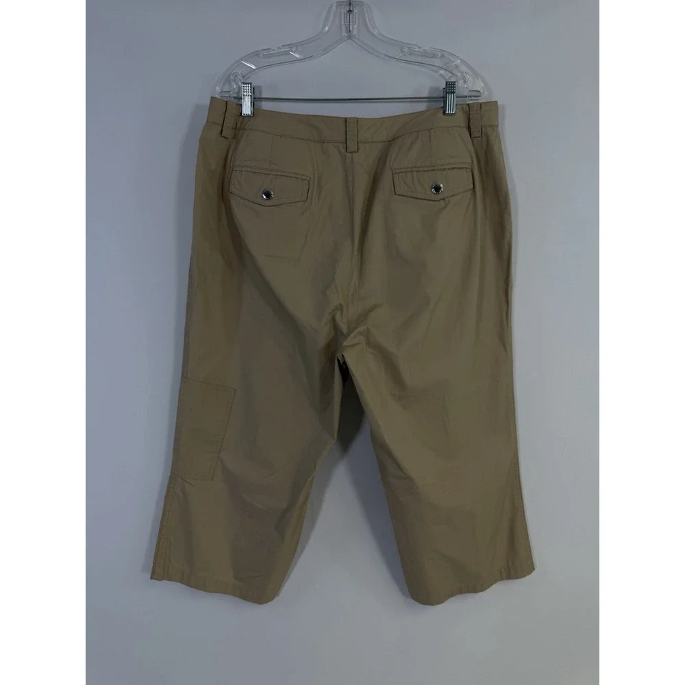 Lauren Ralph Lauren Utility Cargo Capri Pants Womens Size‎ 16 NWOT Tan